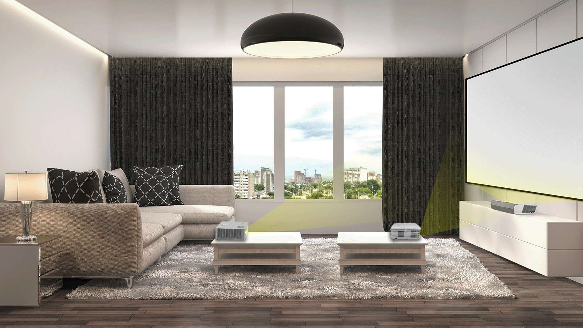 プロジェクターの投写距離